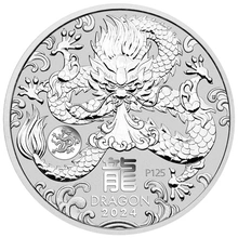 2024 Pièce Argent 1 once  Perth Mint Année du Dragon avec marque Privée