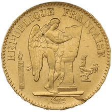 Pièce 20 Francs Or Génie 3ème République 1887 A