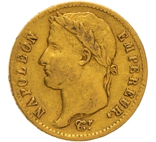 Pièce 20 Francs Or Napoléon I Tête Laurée 1812 W