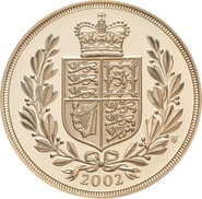 2002 - Pièce d'Or de 5 £ (Quintuple Souverain)