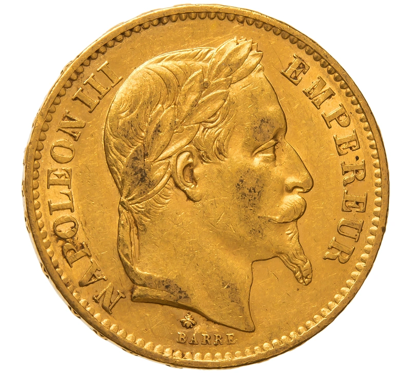 Pièce 20 Francs Or Napoléon III Tête Laurée 1868 A