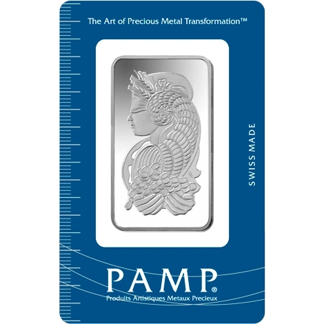 Lingot d'Argent 50g Pamp