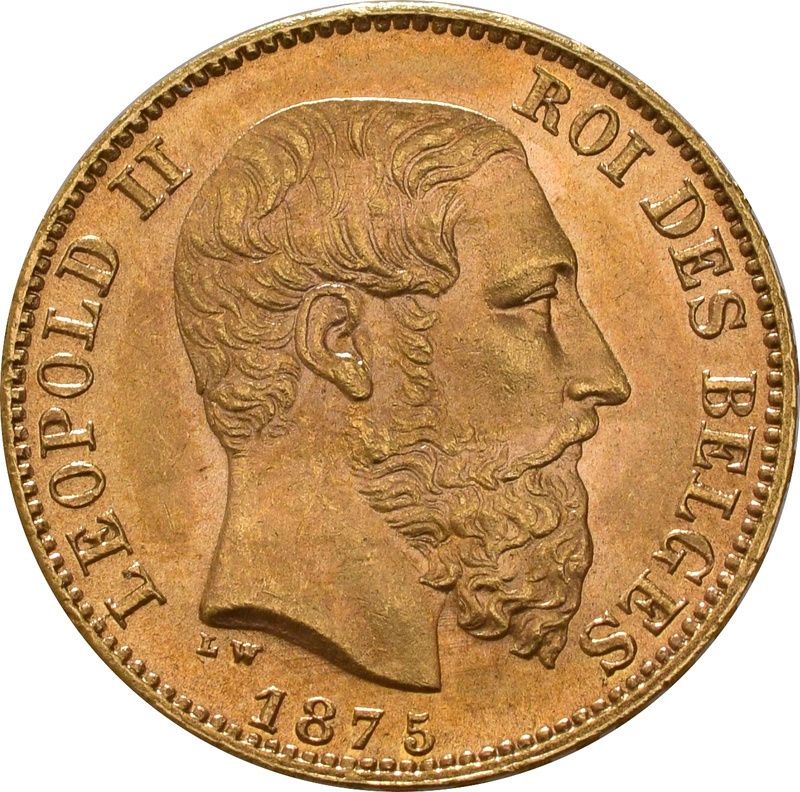 20 Francs Or Belges Leopold II Type 2