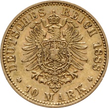 10 Mark Or Allemand Friedrich III 1888