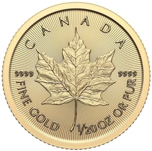 Pièce Maple Leaf Or 1/20 Once 2024