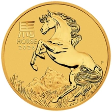 Pièce Perth Mint Lunar Or 2 Once 2026 Année du Cheval