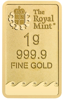NOUVEAU Lingot d'Or 1g Royal Mint Britannia