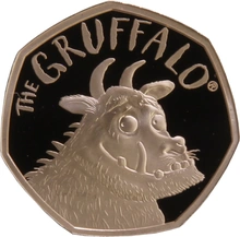 Pièce 50 Pence Or 2019 The Gruffalo Célébration de 20 Ans BE en Boîte