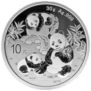 Pièce Panda Argent 30g 2025
