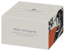 Pièce Mythes et Légendes Or 1/4 Once 2023 Morgan Le Fay en Boîte