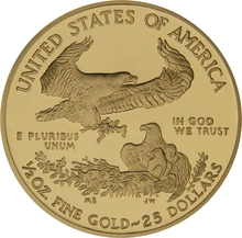 Pièce American Eagle Or 1/2 Once 2011 BE