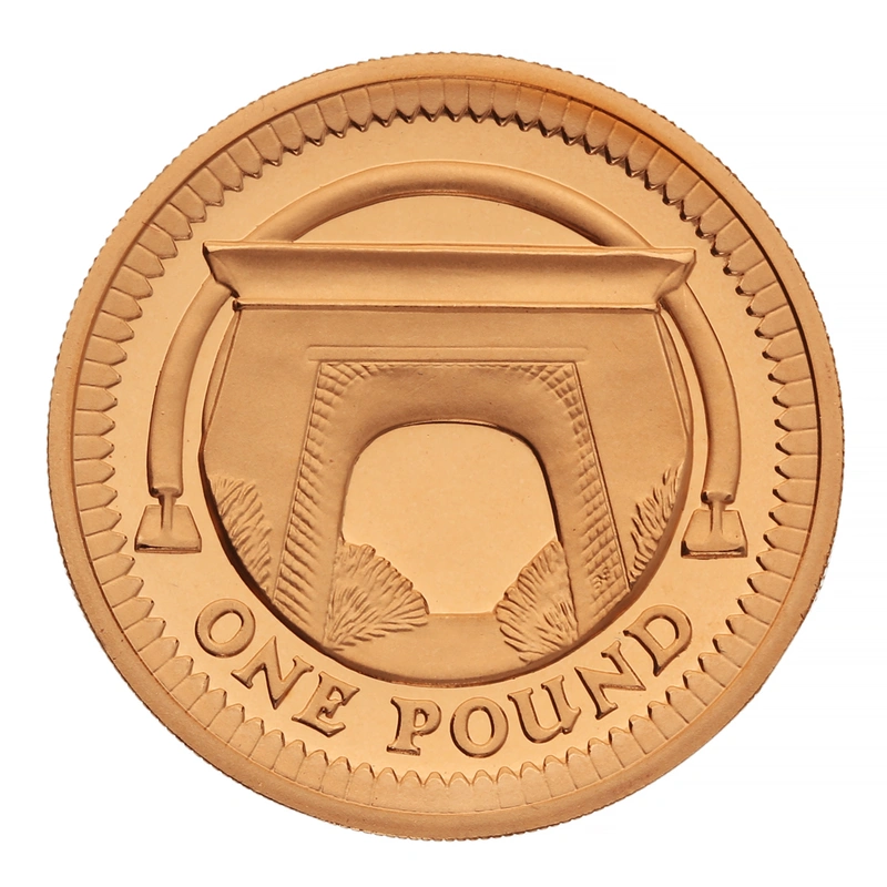 £1 One Pound Proof Gold Coin - Bridges -2006 Egyptian Arch coin only