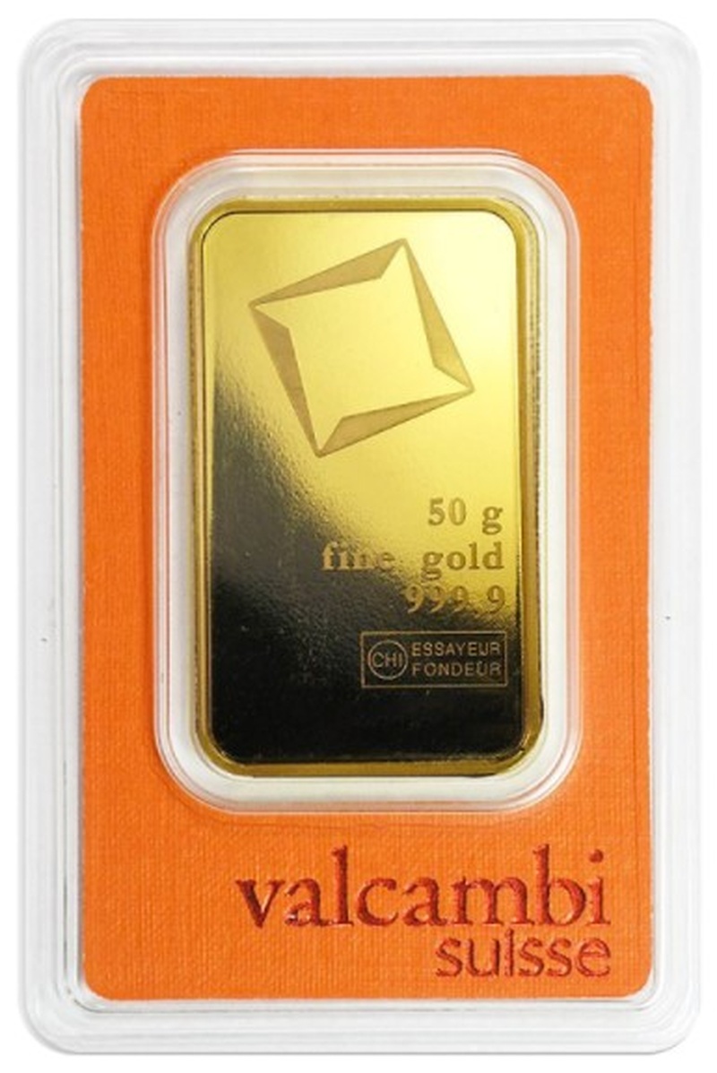 Lingot d'Or 50g Valcambi