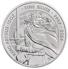 Pièce Mythes et Légendes Argent 10 Once 2024 Roi Arthur