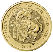 la Licorne de Seymour Collection Tudor Beasts 2024 Pièce Or 1 Once