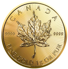 Pièces Maplegram Or 25 x 1g 2023