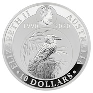 Kookaburra en argent de 10 onces  - 2020
