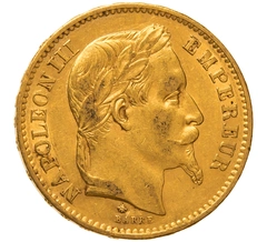 Pièce 20 Francs Or 1868 Napoléon III A
