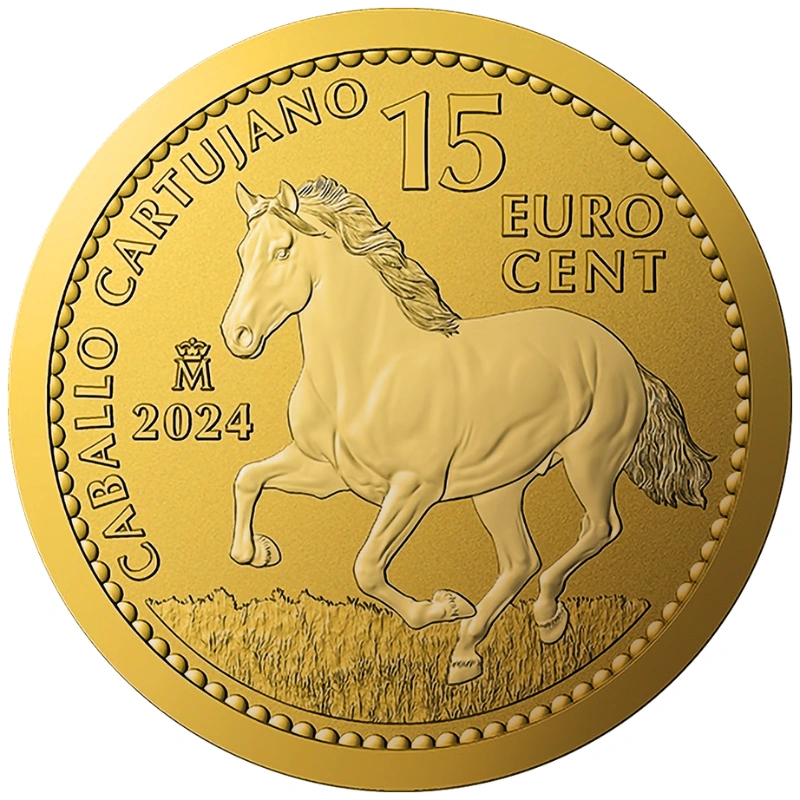 Pièce Cheval des Chartreux Or 1/10 Once Espagnole 2024 