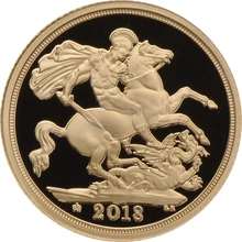 Pièce Souverain Or 2018 BE en Boîte