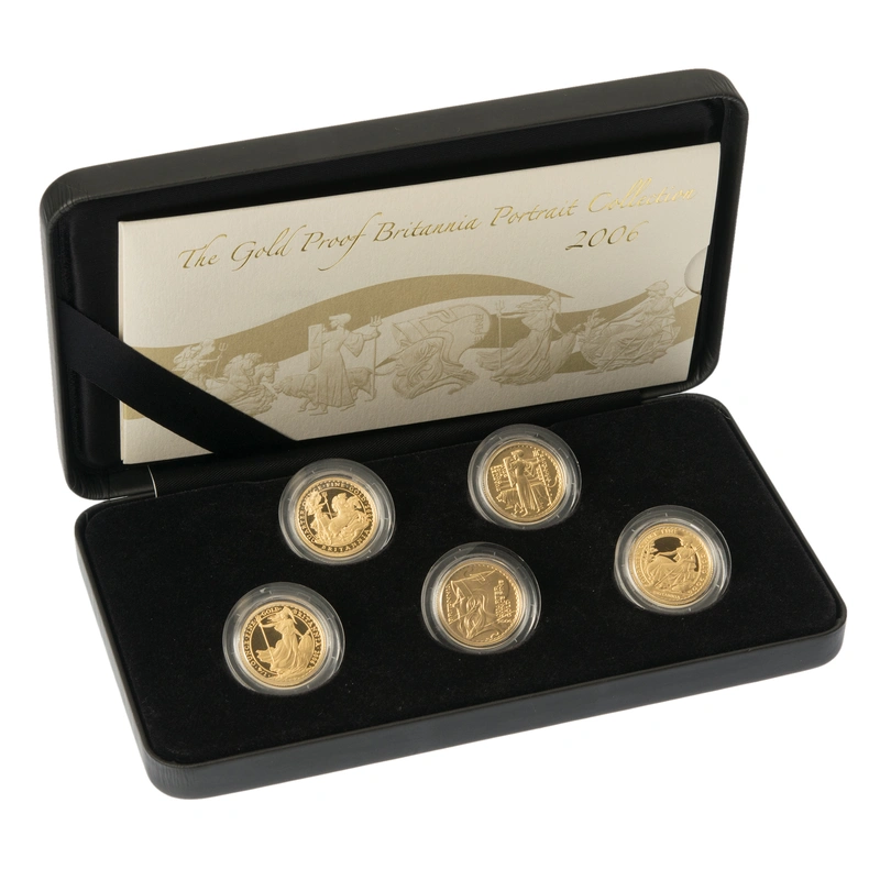 5 Pièces Britannia Or 1/4 Ounces 2006 BE en Boîte