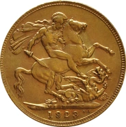 Pièce Souverain Or 1923 (P)