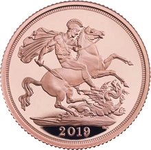 3 Pièces Souverains Or 2019 BE en Boîte