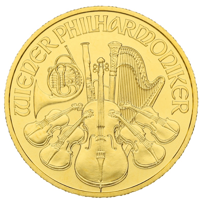 2020 Quarter Ounce Austrian Gold Philharmonic Coin