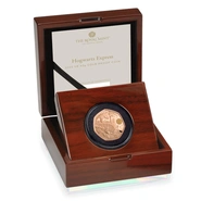 Pièce 50 Pence Or 2022 25ème Anniversaire de Harry Potter Le Poudlard Express en Boîte