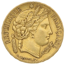 20 Francs en or - Cérès 1849