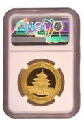 Pièce Panda Or 1 Once 2000 Bague Givrée NGC MS67