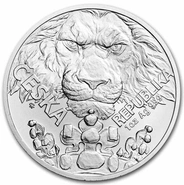 Pièce Lion Tchèque Argent 1 Once 2023