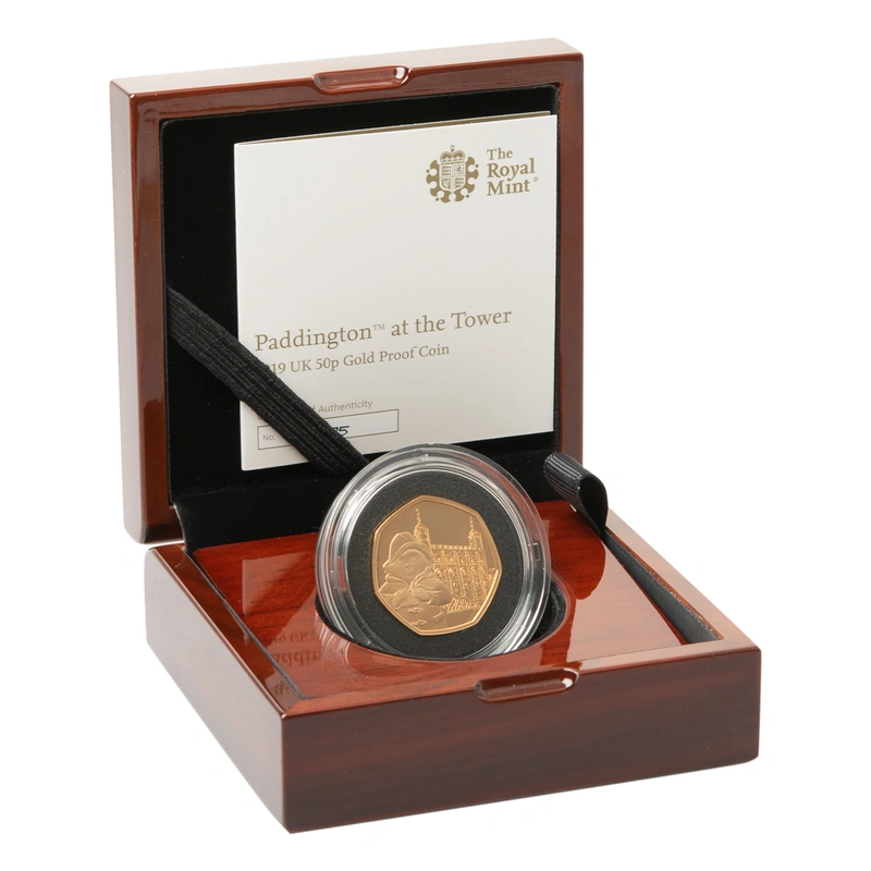 Coffret Belle épreuve pièce Or Paddingtom a la tour de Londres 2019