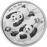 Panda en argent de 30 grammes - 2022