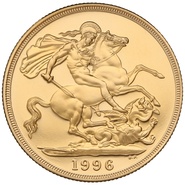 Pièce d'or de 2 livres sterling de 1996 (double souverain)