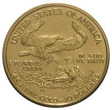 Pièce American Eagle Or 1/4 Once Notre Choix