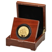 Pièce d'or de 5 onces de la Monnaie royale 2024 de l'année du dragon, en boîte