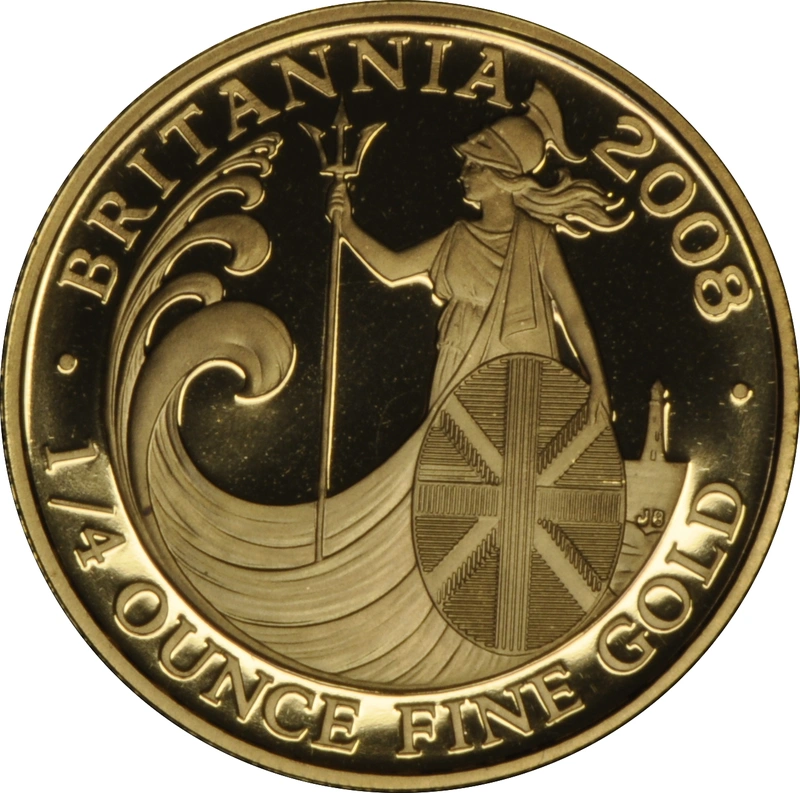Pièce Britannia Or 1/4 Once 2008 BE