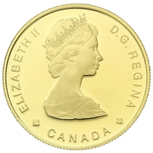 Pièce 100 Dollars Or Canadienne 1/2 Once 1984 Jacques Cartier en Boîte