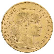 10 Francs Or Marianne Coq dans son Coffret de Présentation