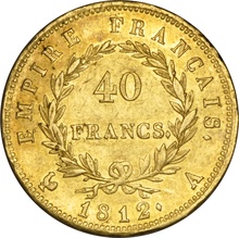 40 Francs Or Napoléon I Tête Laurée (1807-1813)