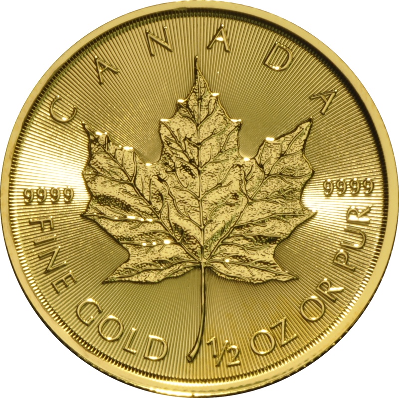 Maple Leaf Or 1/2 Once 2017
