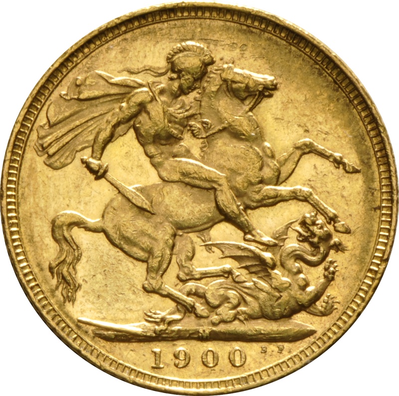 1900 Gold Sovereign - Victoria Old Head - M