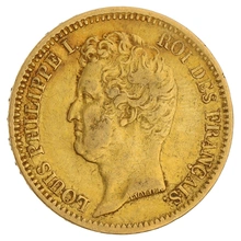 Pièce 20 Francs Or Louis à Philippe Tête Nue Notre Choix 1830 à 1831