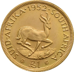 Pièce 1 Livre Or Afrique du Sud Georges VI 1952 