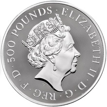 Royal Mint Queen's Beast Argent 1 Kg 2021 Completer