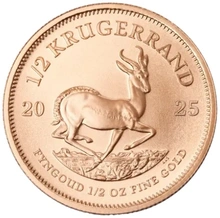 Pièce Krugerrand Or 1/2 Once 2025