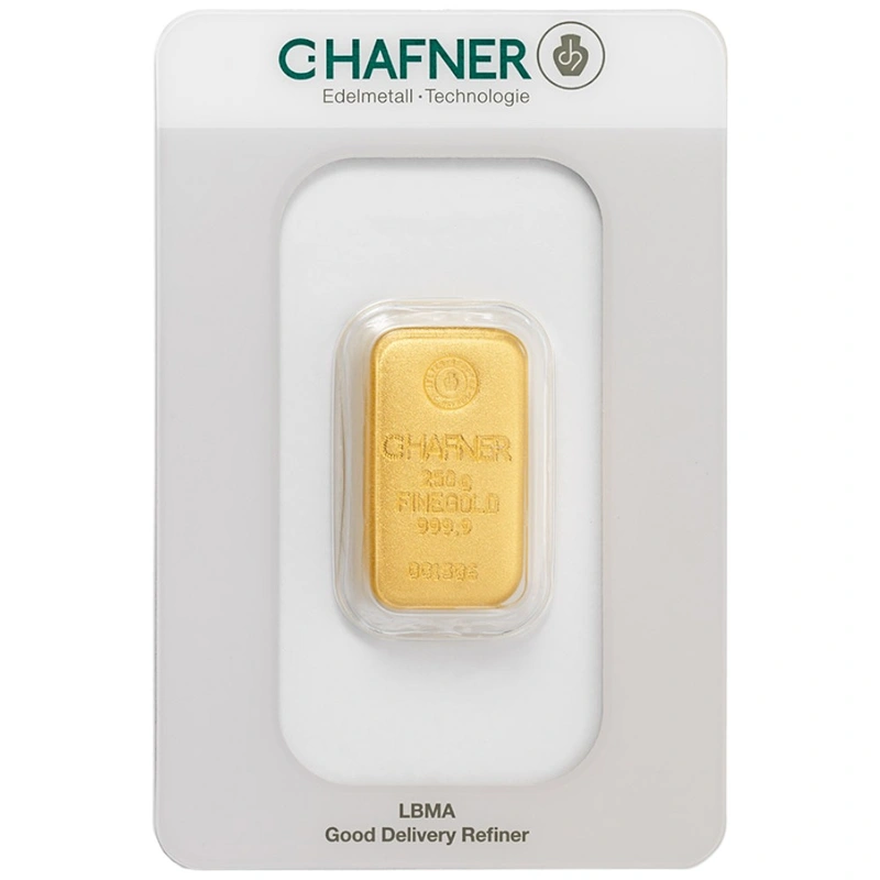 Lingot d'Or 250g C. Hafner Coulé