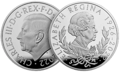 Pièce Commémorative Elisabeth II Platine 1 Once 2022