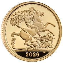 Pièce Demi Souverain Or 2026 BE